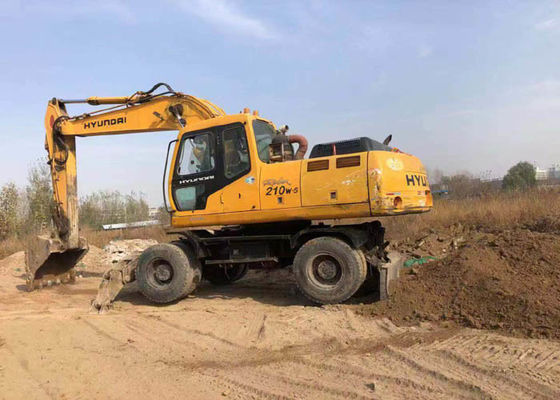 Pesi la macchina della costruzione di Hyundai 210 dell'escavatore della ruota utilizzata 21800kg